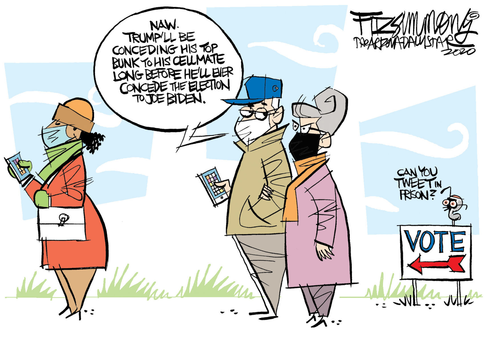 Daily Fitz Cartoon: Prison bound